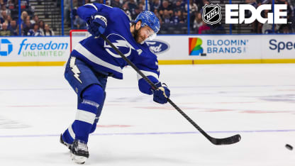 En närmare titt på Victor Hedmans skott via NHL EDGE