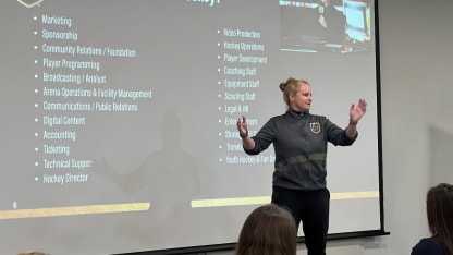 VGK's Sheri Hudspeth Helps Grow Hockey Worldwide at IIHF Women's Worlds Leadership Summit in Czechia