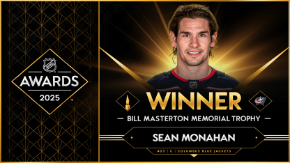Blue Jackets forward Sean Monahan tilldelas Bill Masterton Trophy