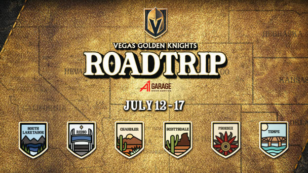 Vegas Golden Knights Announce 2025 VGK Road Trip Presented by A1 Garage Door Service