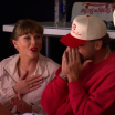 Taylor Swift Travis Kelce på plats för match 4 av Stanley Cup-finalen